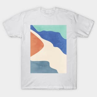 Abstract Beige Colour Artwork T-Shirt